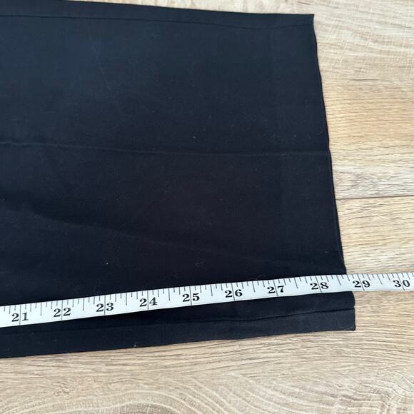 Banana Republic Factory Pleated Cotton Trouser Pant Black 8 - Picture 10 of 10